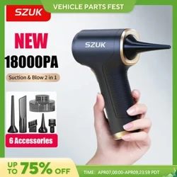 SZUK 18000PA Car Vacuum Cleaner Mini Portable Duster Handheld Cleaning Machine Home Appliance Powerful Wireless Vacuum Cleaner