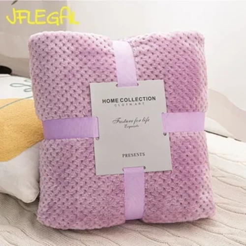 JFLEGAL Winter Blanket King Size Home Warm Plaid Comforter Bedspread Bedding Sheet Comforters Throw Blanket para sa mga Bata Matanda