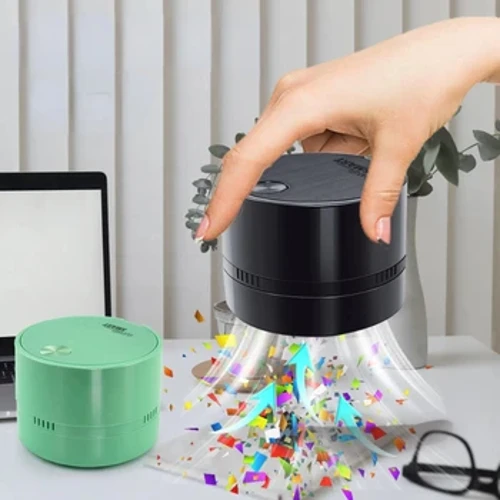 Mini Desktop Cleaner Portable Staubsauger Auto Büro Desk Staub Famill Dësch Sweeper Desktop Clean Auto Elektresch Apparat