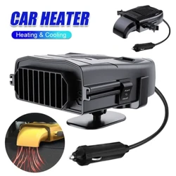 Xe Điện 150W Máy Sưởi 12V Làm Mát Và Sưởi Ấm Bảng Điều Khiển Ghế Nóng Điều Chỉnh 360 Độ Rã Đông Defogging máy
