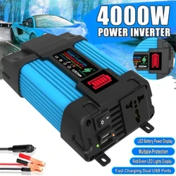 Bil Power Inverter LED Rød Grøn Arbejdslygter Bil Konverter Inverter Multiple beskyttelse til bil husholdnings elektriske apparater