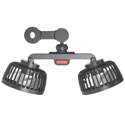 12V/24V automatinis galvos atramos vėdinimo ventiliatorius 360 laipsnių besisukantis automobilio galingas ventiliatorius, automatinis galinės sėdynės oro ventiliatorius, skirtas visureigiui auto sedan