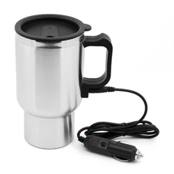 Kaʻa Uila Kettle I loko o ke kaʻa Kettle Travel Thermoses Heating Water Bottle Heating Cup for Water Ti Kofe Milk Car Kettle Thermos