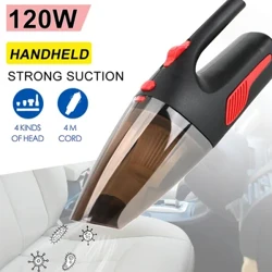 Portable Handheld Mobil Vakum Tanpa Kabel/Pembersih Steker Mobil 120W 12V 5000PA Super Suction Basah/Kering Dual-Gunakan kanggo Alat Pembersih Rumah Mobil