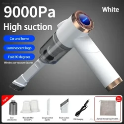 9000Pa Xe Máy Hút Bụi Không Dây Hút Lớn Cầm Tay Hút Bụi Di Động Ốp Vệ Sinh Xe Điện Thiết Bị
