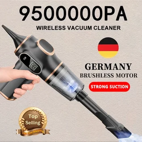 Kisafishaji Kisafishaji Kinachotumia Waya cha 9500000Pa 5 in1 Kina Kisafishaji cha Magari cha Roboti Kibebeka Kishika Mkono kwa Vifaa vya Nyumbani vya Gari.