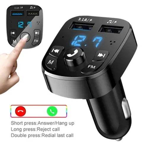 Auto Charger FM Sender Bluetooth Audio Dual USB Auto MP3 Player Autoradio Handsfree Charger 3.1A Fast Charger Auto Accessoiren
