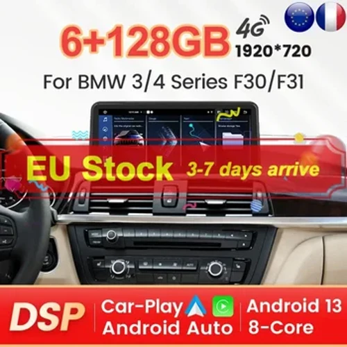 NaviFly EU Cổ 10.25 "Máy Nghe Nhạc Đa Phương Tiện Cho Xe BMW F30 F31 F32 F33 F36 2013 - 2017 NBT Hệ Thống Carplay tự Động 4G LTE WIFI BT USB