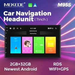 MEKEDE WIFI 자동차 라디오 2 Din 7 인치 Carplay 자동 범용 멀티미디어 플레이어 현대 닛산 도요타 기아 FM RDS GPS 네비게이션