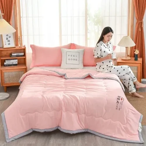 Sommer-Steppdecke, leicht, hautfreundlich, klimatisierte Bettdecke, waschbar, Tagesdecke für King-Size-Betten, dünne Decken