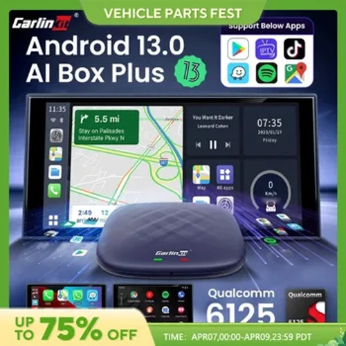“CarlinKit Android 13 Magic Box Simsiz Carplay Android Youtube” üçin “Android” awtoulag oýnamak wideo gutusy QCM 665 Smart BT