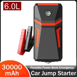 30000mAh Car Jump Starter Portable Power Bank Darurat Auto Starting Device Booster Battery Starter Start-up Charger Mobil