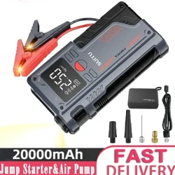 Draagbare auto-starthulp en luchtpomp 4 in 1 150PSI luchtcompressor PowerBank Booster auto-startapparaat Automotive bandenpomp