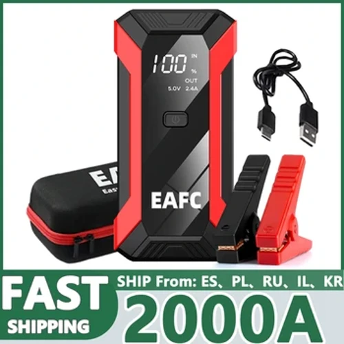 EAFC 600/1200/2000A Hiki ke lele lele kaʻa hoʻomaka kaʻa mana kaʻa hoʻonui kaʻa 12V mea hoʻomaka ʻana i ke kaʻa ʻaila Diesel kaʻa Booster