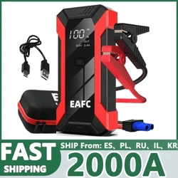 Hot 600/1200/2000A Draagbare Auto Jump Starter Power Bank Auto Booster Oplader 12V Uitgangspunt apparaat Benzine Diesel Auto Booster