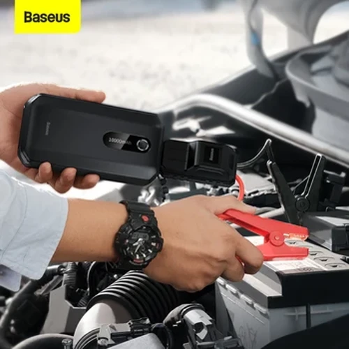 Baseus Car Jump Starter Başlangyç Enjam 1000A Jumpstarter Auto Buster Gyssagly güýçlendiriji 12V Awtoulag bökmek Başlangyç Power Bank 10000mAh
