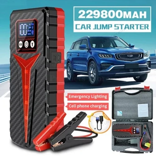 Gléas Tosaithe Léim Gluaisteán 8000A 229800mAh Muirear Teanndáileog Ceallraí Car Banc Cumhachta Le haghaidh Feithicle Díosail Gásailín 12V Airteagail Do Charranna