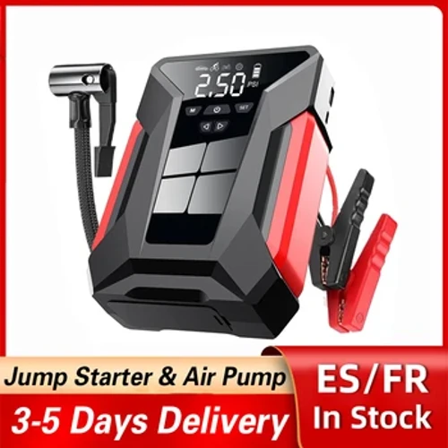 28000mAh Auto-Starthilfe 150PSI Reifenfüller Multifunktionale Auto-Notstrom-Powerbank Luftpumpe mit Tasche