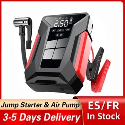 28000mAh Mobil Jump Starter 150PSI Ban Inflator Multifungsi Otomotif Darurat Powerbank Pompa Udara dengan Tas