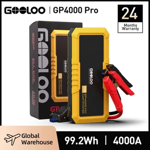 GOOLOO 4000A Khởi Động Ngân Hàng Điện 26800MAh Jump Starter Xe Tăng Áp Pin Ngoài 12V Thiết Bị Khởi Động Cho Xăng Diesel Powerbank