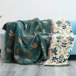 Japanesch Wäschdecken Koteng Duebelsäiteg Sofa Cover Nordic Sofa Këssen Fräizäitdecken Bettdecken Véier Saisons Dënn Quilt
