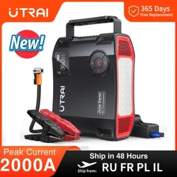 UTRAI 2000A 4 In 1 Jump Starter Power Pack Portable Car Battery Booster Auto Starting Device para sa Petrol Diesel Vehicle