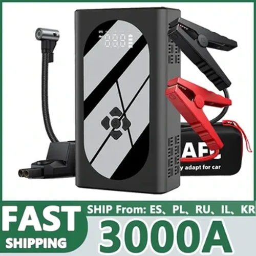 Compressore d'aria con pompa 4 in 1 Jump Starter 150PSI29600mAhPower Bank 3000A Dispositivo di avviamento Gonfiatore digitale per pneumatici