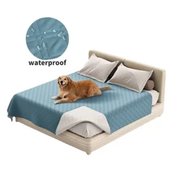 Waasserdicht Beddeck Wäschbar Hausdéieren Hënn Kazen Urin Pad Bettdeckdecken Gesteppte Matratzen Pads Rutsch Matratz Cover Protector