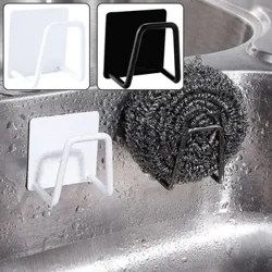 Mga Sponge Holder Hindi kinakalawang na Steel Sink sa Kusina Drain Basket Drain Cleaning Brush Hook Sponge Storage Rack Wall Hooks Home Organizer