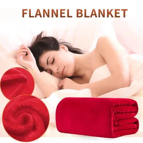 Vinter Fuzzy Flanell Filt Fluffig Varm Mjuk Sofföverdrag Enfärgad Slitstark Överkast Coral Fleece Plysch Filtar För Office