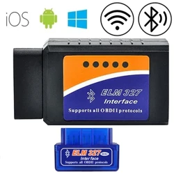 OBD2-skanneri ELM327 Auton diagnostiikkatunnistimen koodinlukijatyökalu V1.5 WIFI Bluetooth OBD 2 Android IOS Auto Scan -korjaustyökaluille