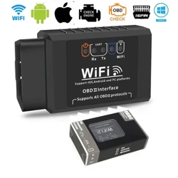 OBD2 WIFI ELM327 V 1.5 skeneris iPhone IOS/Android Auto OBDII OBD 2 ODB II ELM 327 V1.5 WI-FI kodu lasītāja diagnostikas rīks