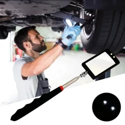 Auto 360° kontrolné zrkadlo LED svetlo Teleskopické zrkadlá Extend Mechanik Náradie Kontrolné zrkadlo Teleskopická rukoväť Oprava tiež
