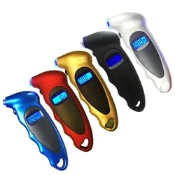 Strumento per tester del manometro della pressione dell'aria della gomma della gomma LCD digitale portatile per auto Strumento di sicurezza per l'auto Indicatore per pneumatici portatile Retroilluminazione ad alta precisione