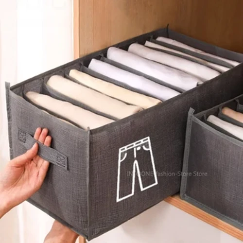 Skab Bukser Organizer Skab Opbevaring Organizer Box Opbevaring Tøj Organizer Til Undertøj Sok Skjorte Jeans Bukser Organization
