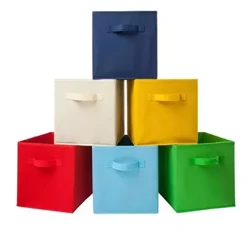 Non-woven Fabric Foldable Storage Box Drawer Style Clothing Organizer Box For Wardrobe Cross-border E-commerce