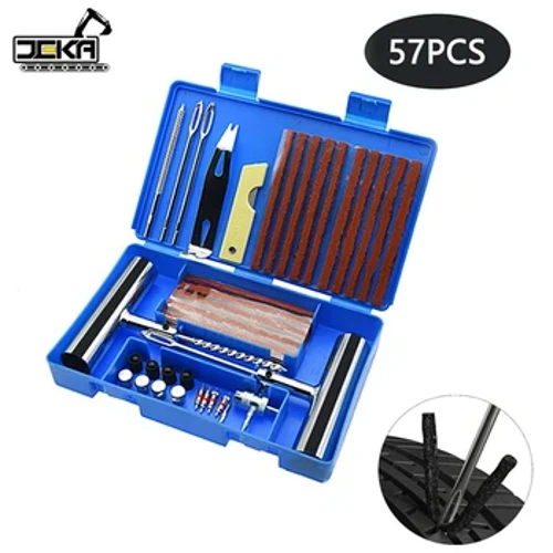 33 / 57pcs Awtoulag tekerini bejermek toplumy deşilen abatlaýyş gurallary Awtoulag Wan motosikl welosipediniň gyssagly agyr ýükli turbasyz teker abatlaýyş enjamy