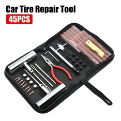 Pneuen Reparatur Kit Puncture Plug Set Auto Vëlo Pneuen Reparatur Auto Pneuen änneren Tools Motorrad Auto Accessoiren 45 Stéck Studding Set