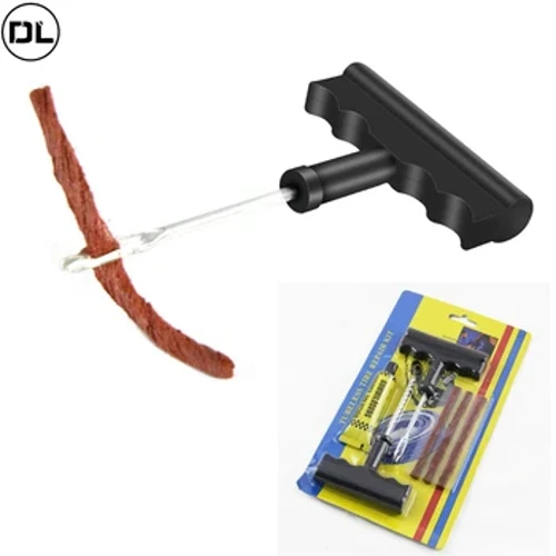 Auto Vëlo Camion Motorrad Pneuen Reparatur Kit Studding Tool Set Tubeless Pneu Puncture Plug Patch Strip Glue Garage Tool Accessoiren