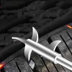 1 Chiếc Xe Ô Tô Vệ Sinh Lốp Móc Khóa Lốp Khoảng Cách Khóa Đá Móc Vệ Sinh Lốp Chọn Đá Dụng Cụ