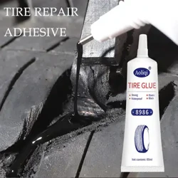 Pandikit sa Pag-aayos ng Gulong Liquid Strong Rubber Glue Black Rubber Wear-resistant Non-corrosive Adhesive Instant Strong Bond Para sa Balat