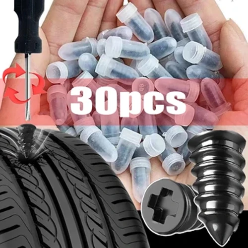 Mașină Motocicletă Aspirat Anvelope Reparare Cuie Camion Scooter Bicicletă Anvelope Reparare Punctură Unelte Tubeless Accesorii Cauciuc Metal 10/30 Buc