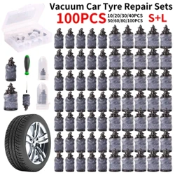 10-100 Chiếc Máy Hút Chân Không Đa Năng Sửa Chữa Lốp Xe Móng Tay Cao Su Cho Ô Tô Xe Máy Xe Tay Ga Không Săm Lốp Bộ Keo Giá Rẻ lốp Móng Tay