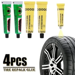 4PCS Pandikit sa Pag-aayos ng Gulong Kotse Motorsiklo Bisikleta Inner Tube Pag-aayos ng Puncture Vulcanized Glue Agent Emergency Portable Tire Glue