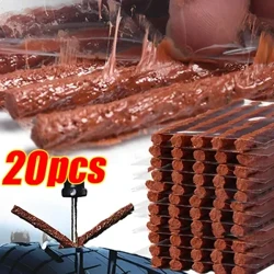 5/20pcs I-Tubeless Tire Repair Strip String Glue ye-Tire Puncture Emergency Car Isithuthuthu Ibhayisikili Isondo Lokulungisa Imicu Yerabha