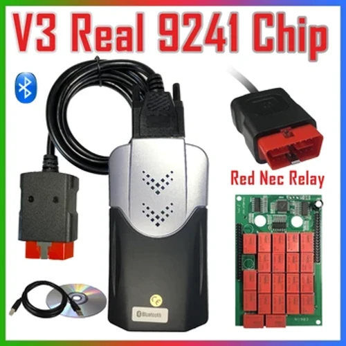 Multidiag V3.0 รถ 2021.11 เครื่องมือวินิจฉัยจริง 9241AสำหรับAMDS DELPHISพร้อมKeygen TCSบลูทูธOBD2 เครื่องสแกนเนอร์NECรีเลย์รถบรรทุก