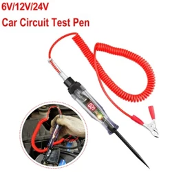 6V 12V 24V Tester de circuite de tensiune pentru camion auto Afișaj digital DC cu sondă lungă Bec instrument de diagnosticare auto pentru reparații auto