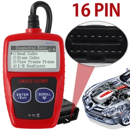 I-Car Fault Code Reader MS309 I-Automotive Code Reader I-OBD2 Scanner Yenjini Yokuhlola Iphutha Buka Iphutha Lokufriza INGABE Ithuluzi Lokuxilonga