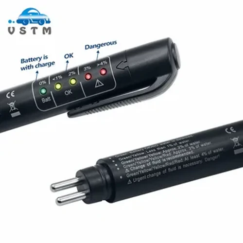Auton auton jarrunesteen testauskynä, jossa on 5 LED-valoa, autojen ajoneuvotyökalut, diagnostiikkatyökalut, minijarrunesteen testeri DOT3/DOT4-laitteille