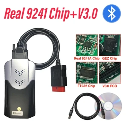Real 9241A V3.0 2021.11 Multidiag raudonos NEC relės su Keygen TCS Bluetooth OBD2 skaitytuvu, skirtu automatiniam NEC relės automobilio diagnostikos įrankiui